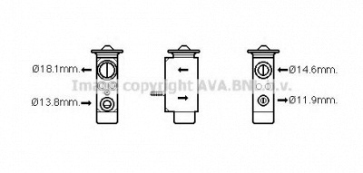 AVA QUALITY COOLING fd1492 -  Расширительный клапан, кондиционер